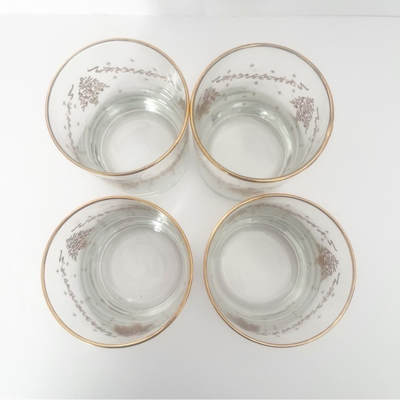 Four double Old Fashioned Cocktail glasses Lenox Eternal Christmas - Picture 7 of 7